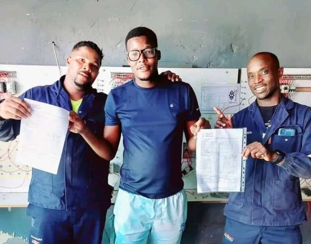 Young candidates after assessment
